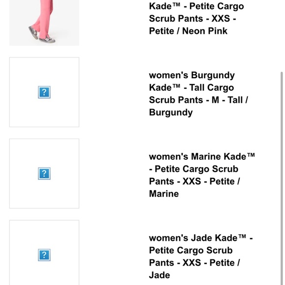 figs kade scrub pants in marine XXP - Picture 4 of 5